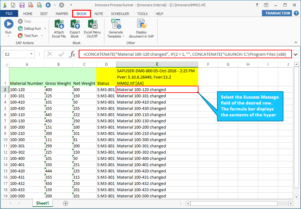 Display Document in SAP Process Runner