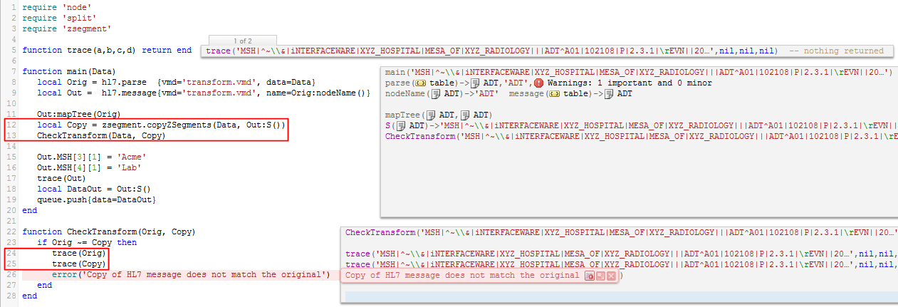 HL7 to HL7 Inserting NTE segments iNTERFACEWARE Help Center Page 27