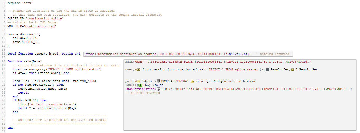 HL7 Continuation Message iNTERFACEWARE Help Center