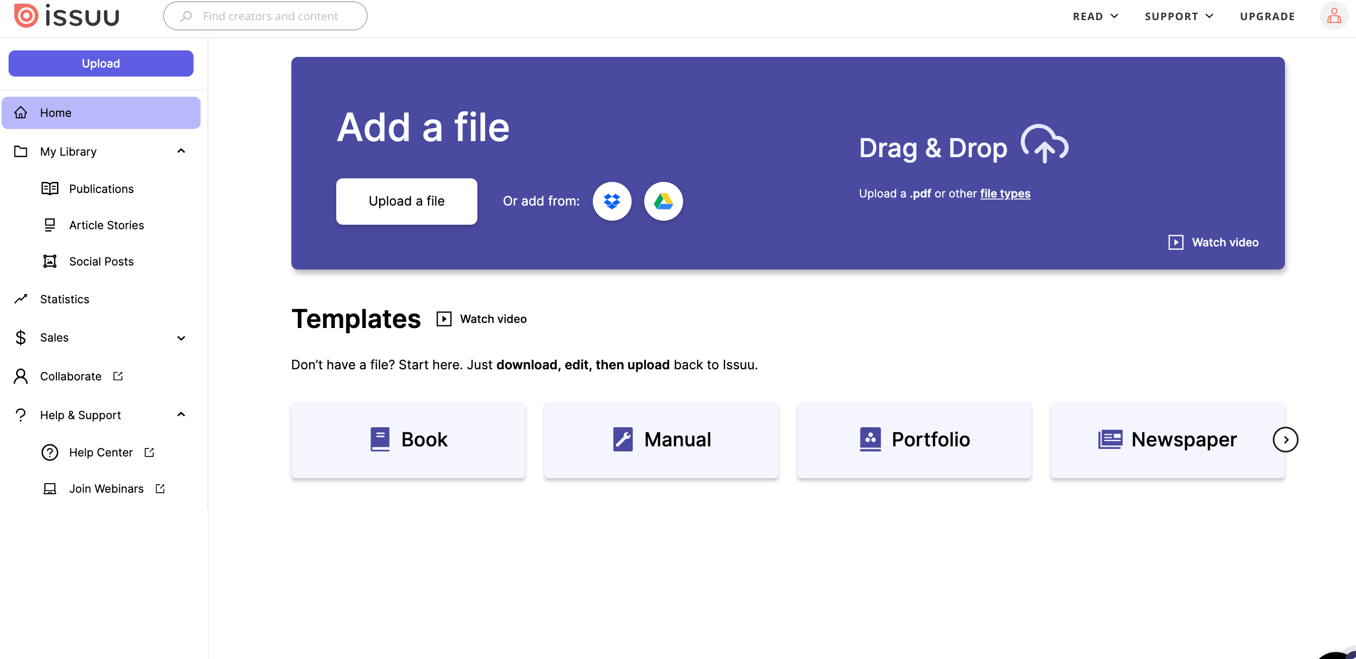 Upload & Publish Your Content Issuu Help Center