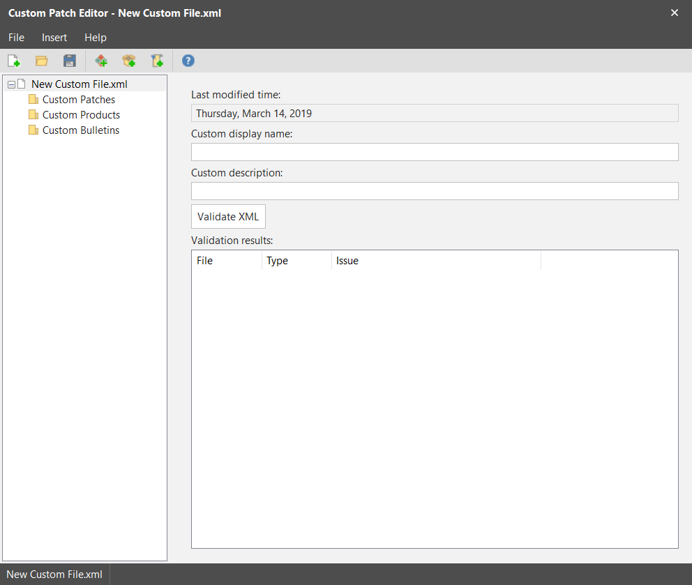 Creating A New Custom XML File