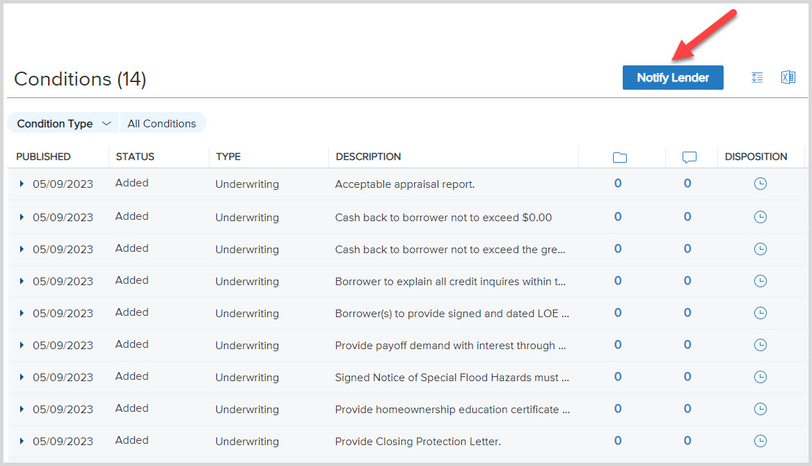 Step 5 Requesting Underwriting Condition Review Help Center