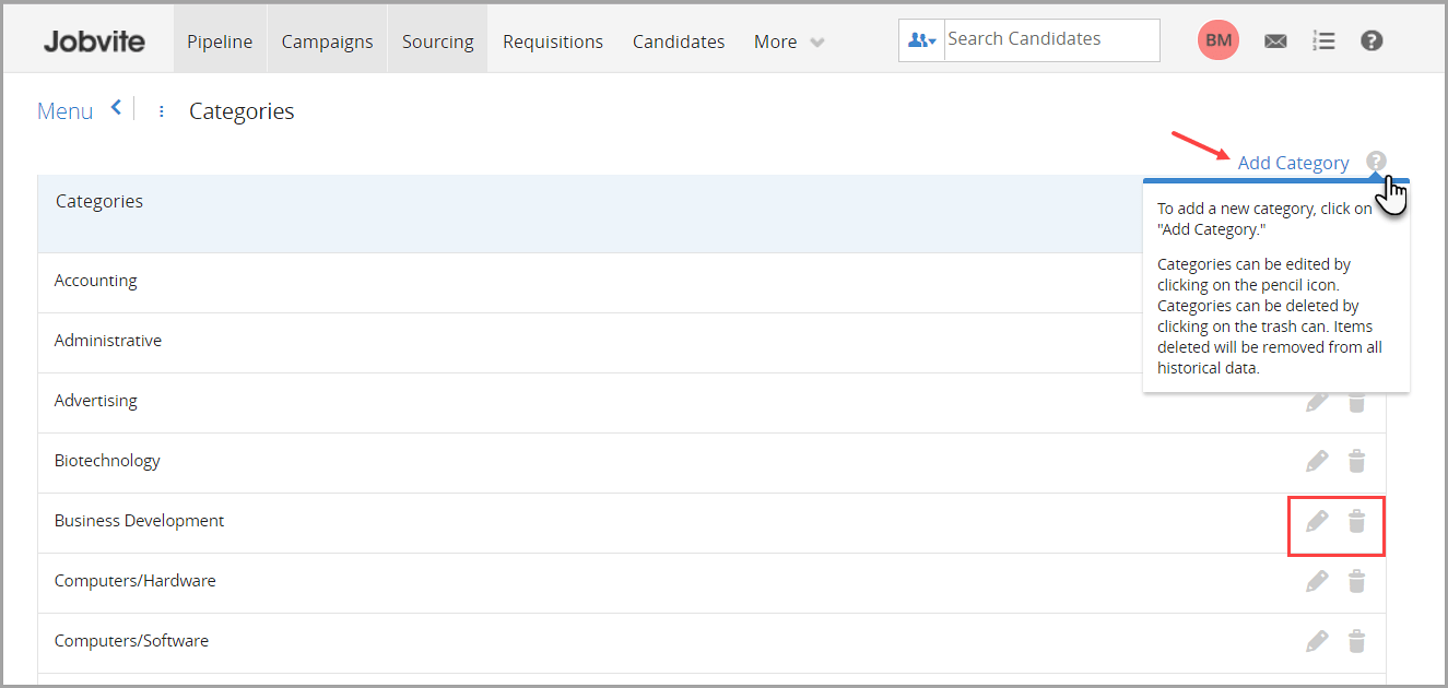 How Do I Add Requisition Categories to Jobvite? Jobvite