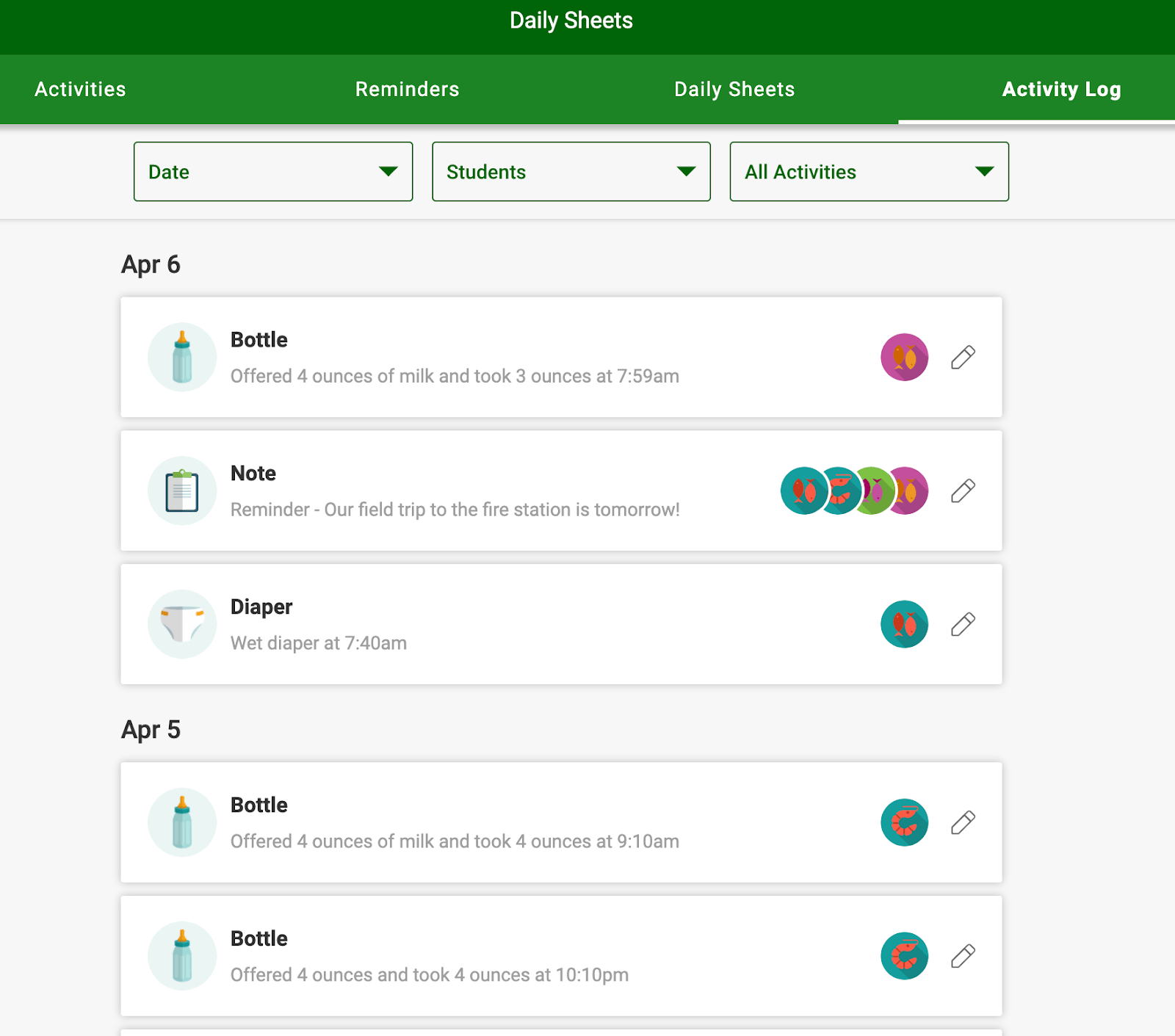 Daily Sheets Overview Kaymbu Help Center
