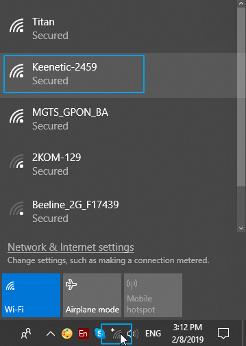 Connecting to a wireless network via WPS – Keenetic