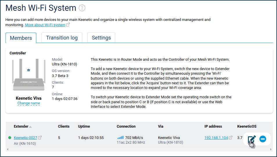Static IP address assignment on Wi-Fi System extenders – Keenetic