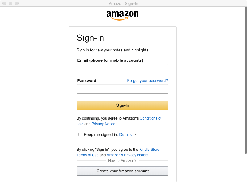 Import from Kindle Cloud Knotes