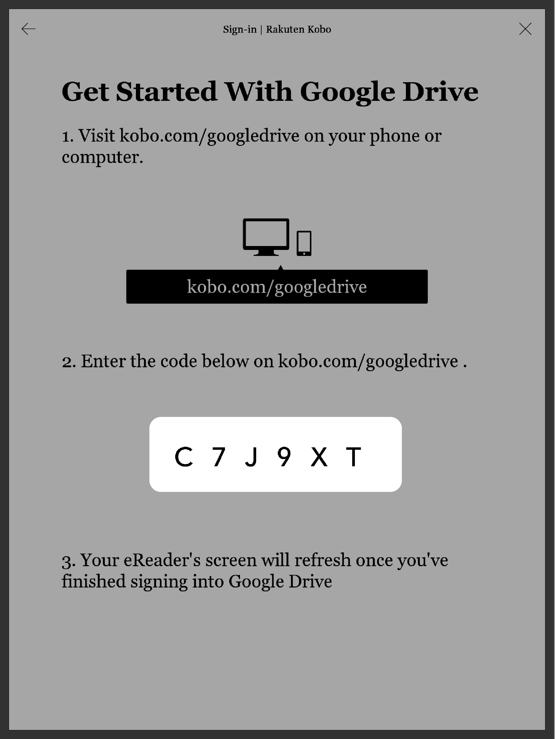 Add books to your eReader using Google Drive Rakuten Kobo
