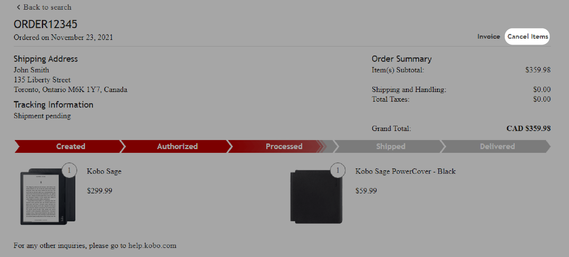 Cancel or Return your eReader or eBook Purchase Rakuten Kobo