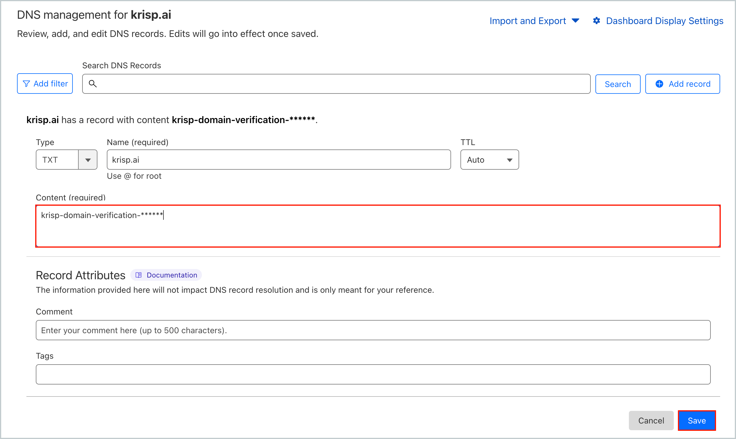 Verify your domain Krisp Help
