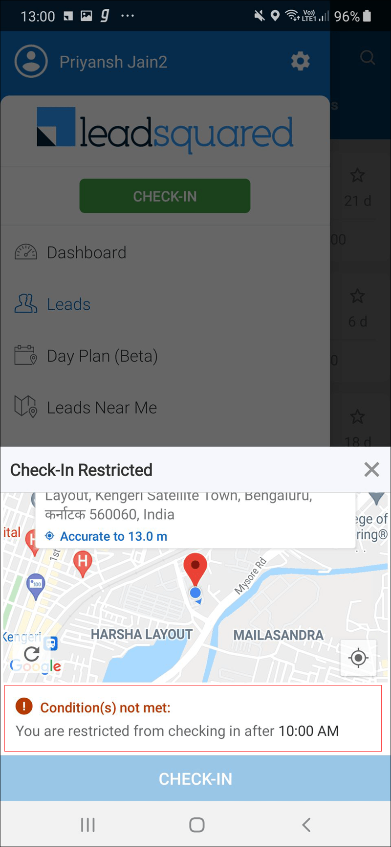 Checkin/Checkout Location and Time Restrictions Help & Support