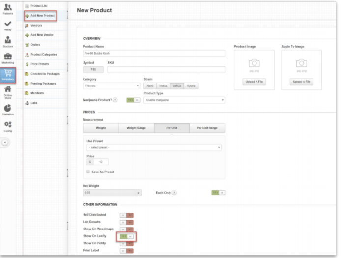 Indica Online Menu Integration Guide Leafly Help