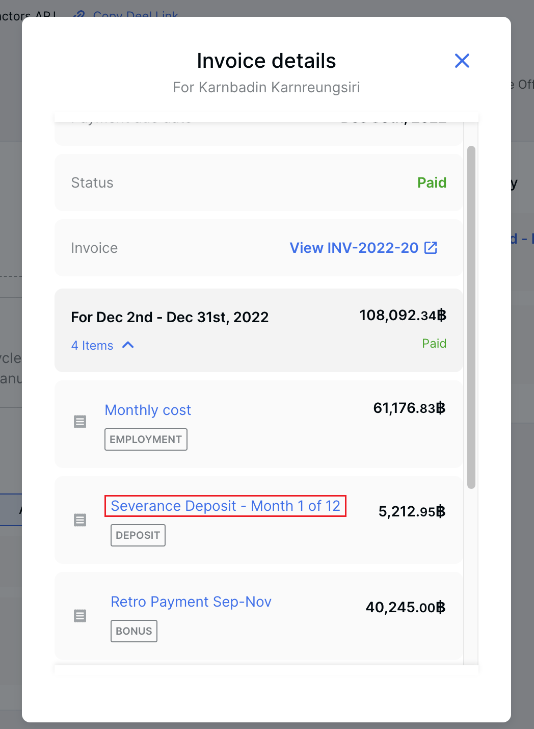 About Severance Payment Accrual for EOR Employees Deel