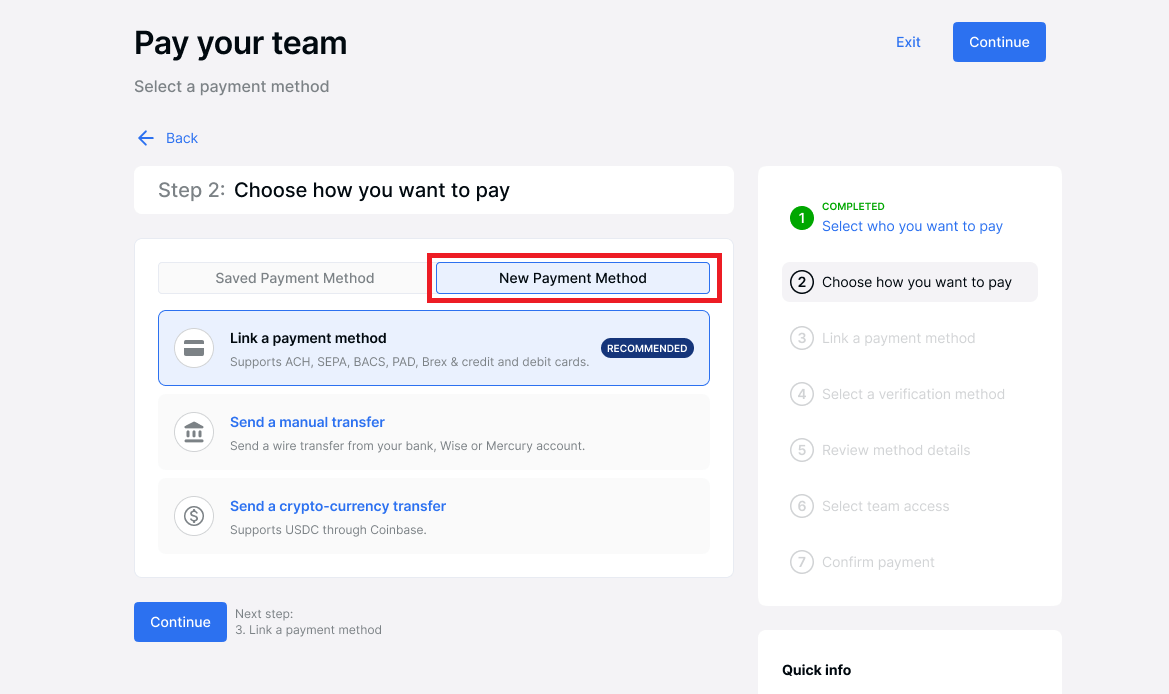 Adding And Managing Payment Methods Deel
