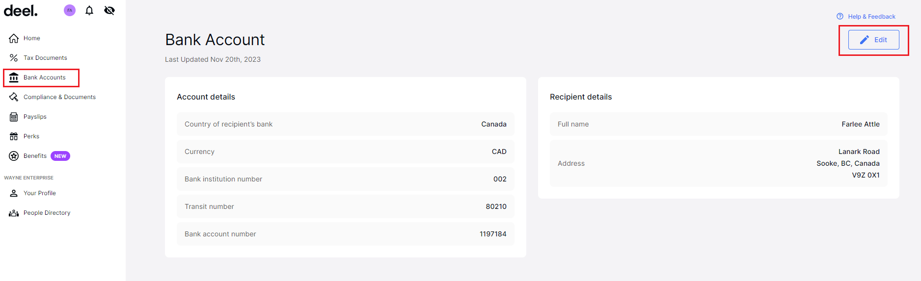 How To Change Your Employee Bank Account Details Deel