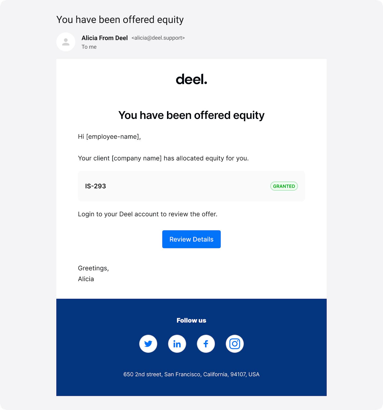 How to Create an Equity Grant for Workers Deel