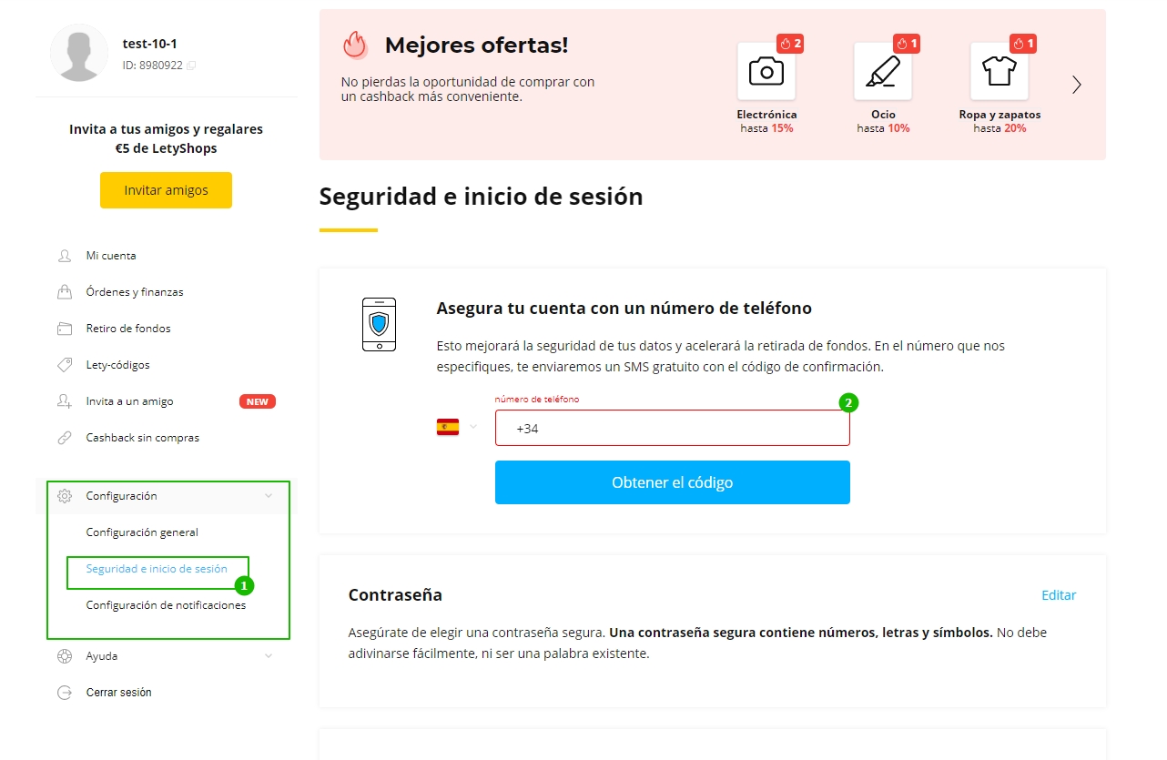 ¿Cómo cambiar el número de teléfono en mi cuenta? Servicio de