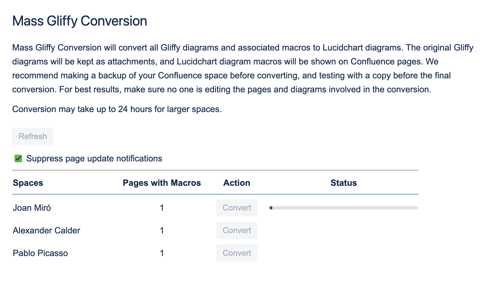 Convert Gliffy to Lucidchart in Confluence Lucid