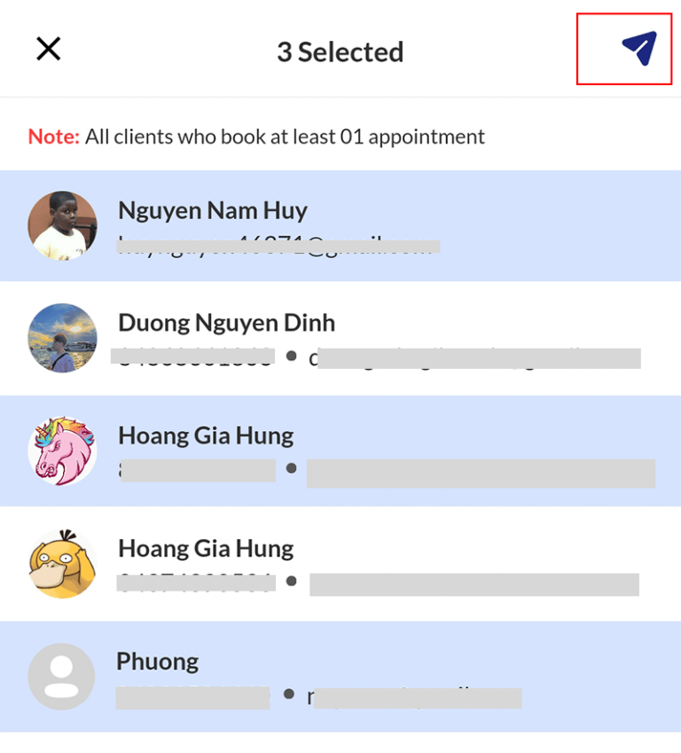 How to send bulk SMS to clients Maby Help Center