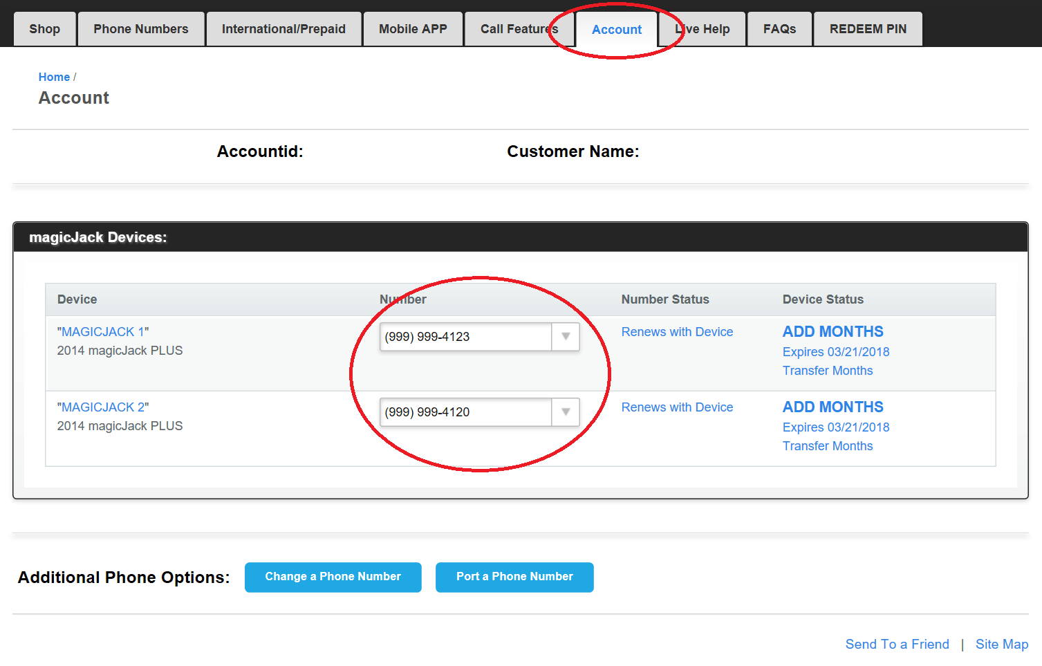 Phone Number Management Help