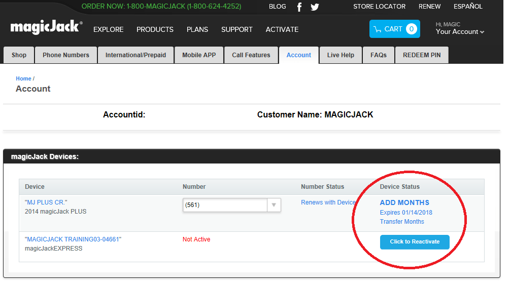 Service & Phone Number Renewal Help
