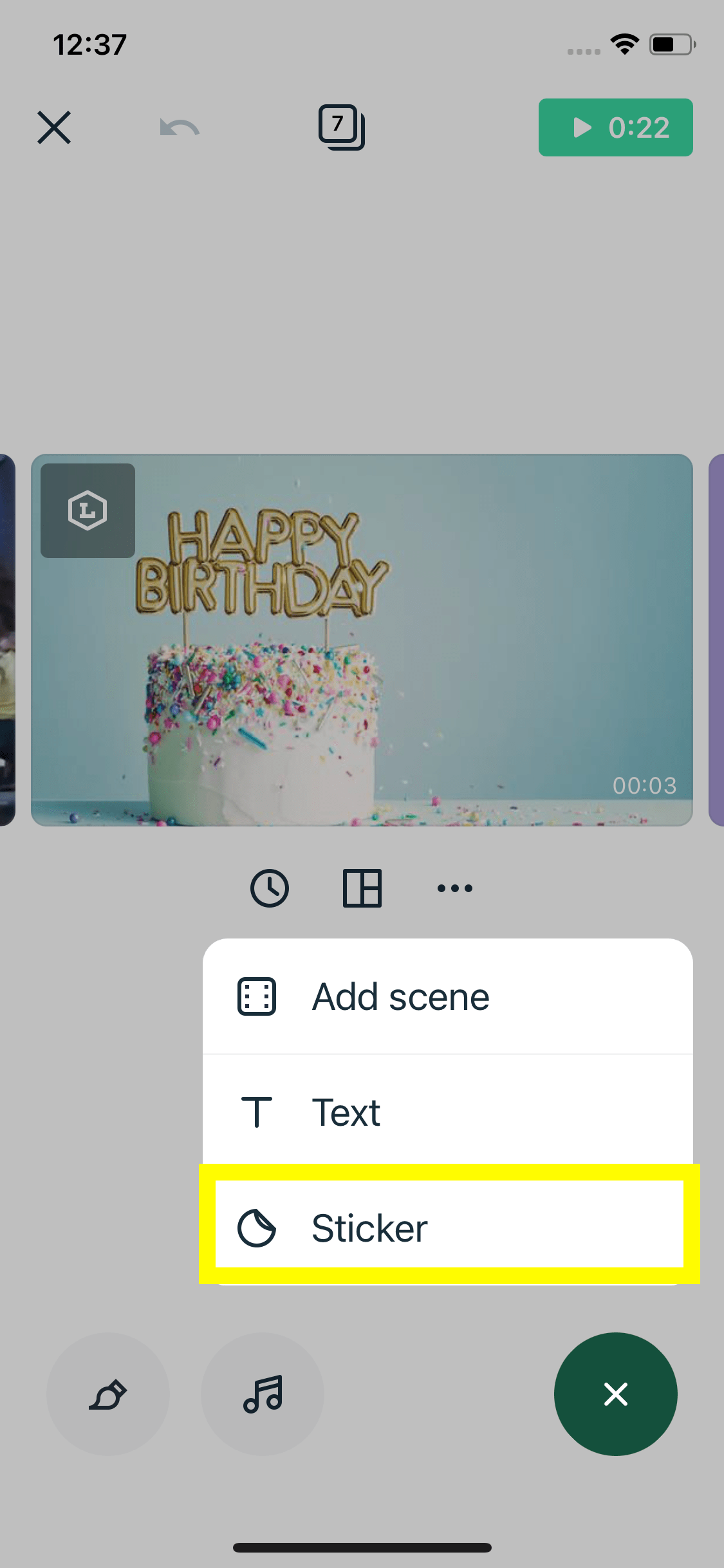 How do I add a sticker to my video? (iOS) Help & Learning Center