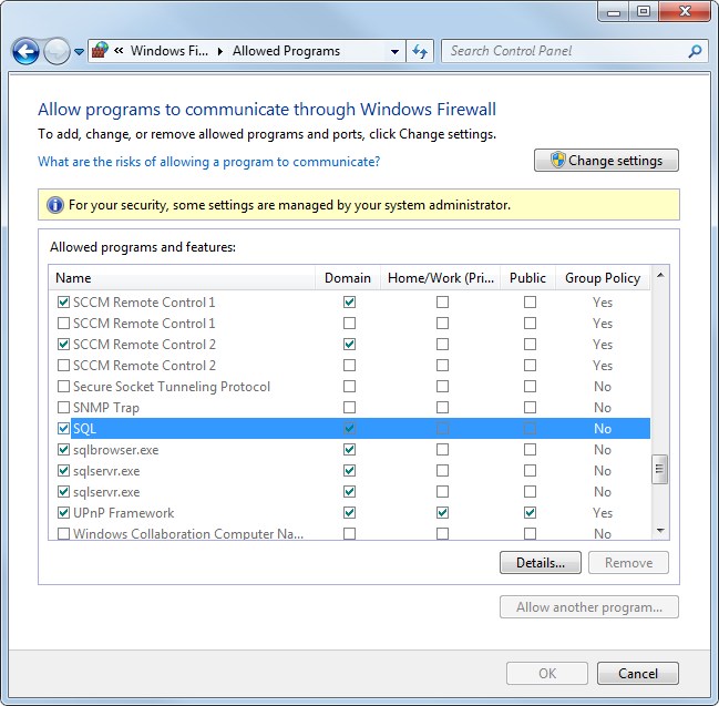 Firewall on the Server