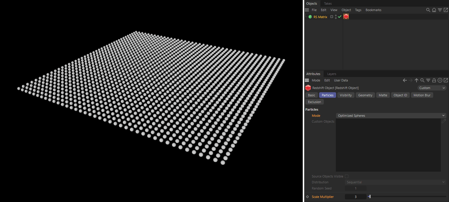 Redshift Matrix Scatter