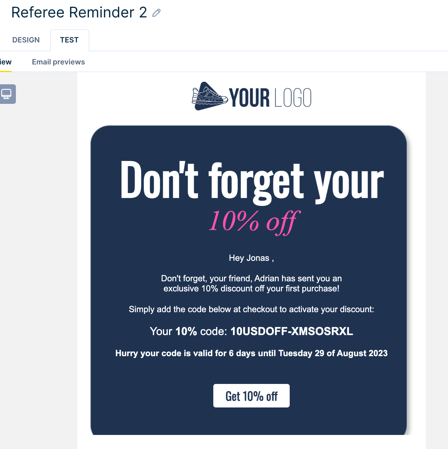 How to create a Coupon Reminder Scenario in Bloomreach (Referee