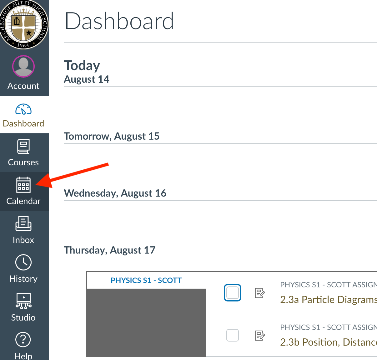 Students How to add to your own Canvas to do list Mitty