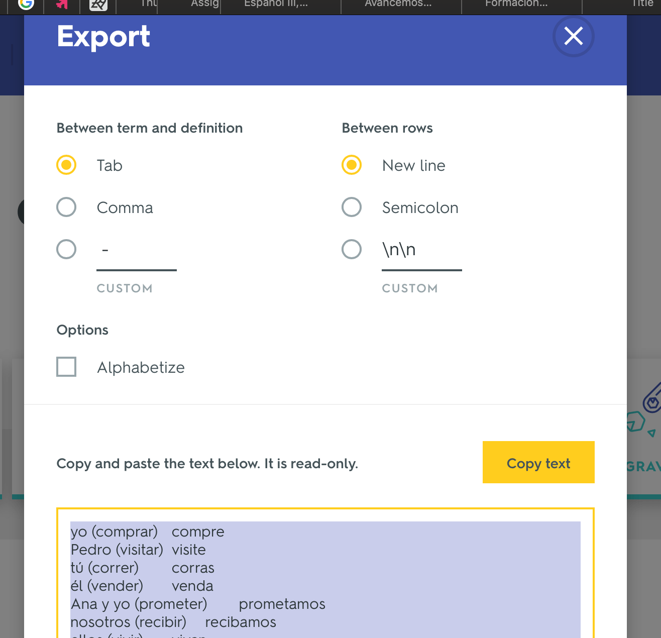 How to create a GimKit from Quizlet Mitty High School