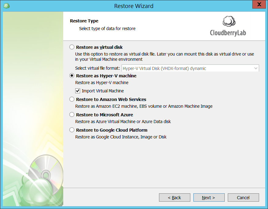 Step 6. Restore Type Help Center