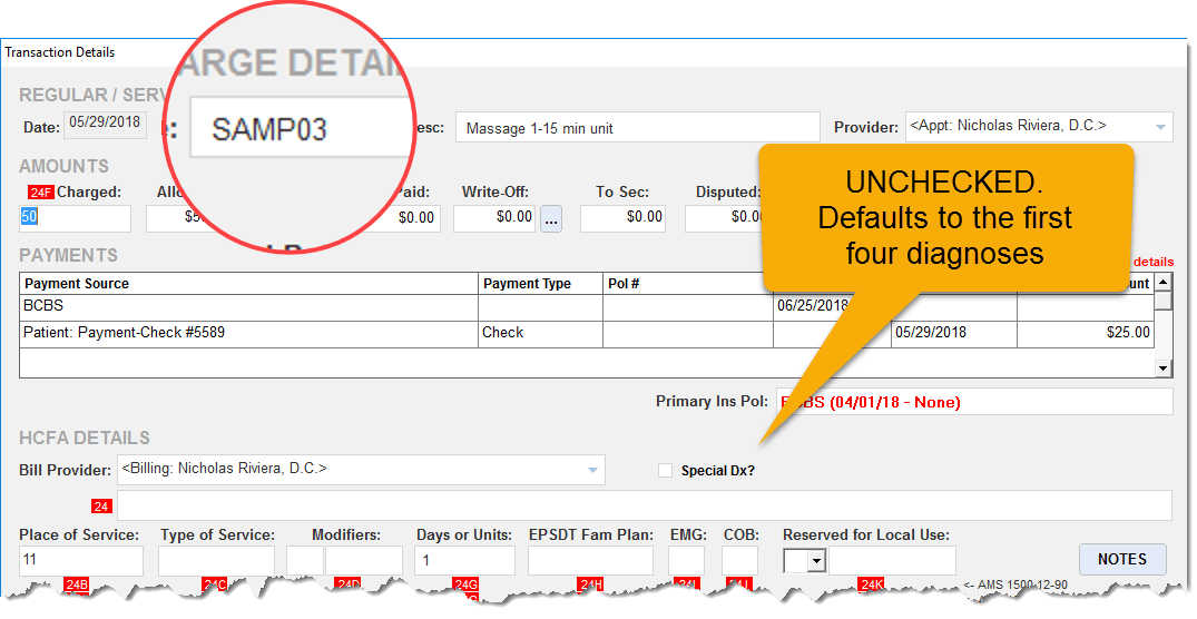 EDI Claims That Include Diagnosis Codes