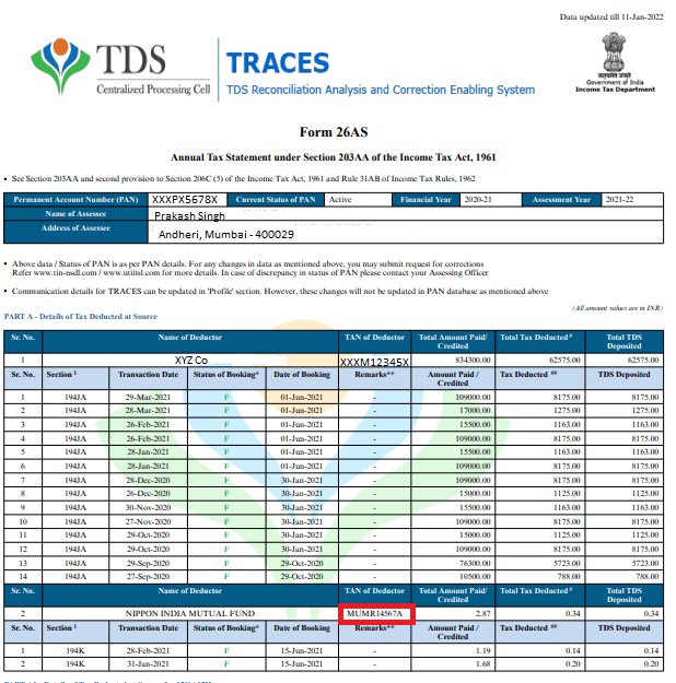 TAN (Tax Deduction Account Number) of Deductor myITreturn Help Center