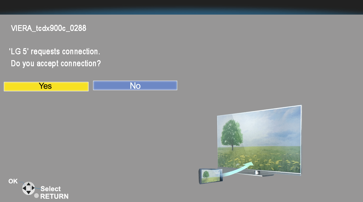 Panasonic How to use the mirroring app on a television.
