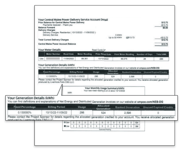 How does Nexamp apply credits to my utility bill? Nexamp
