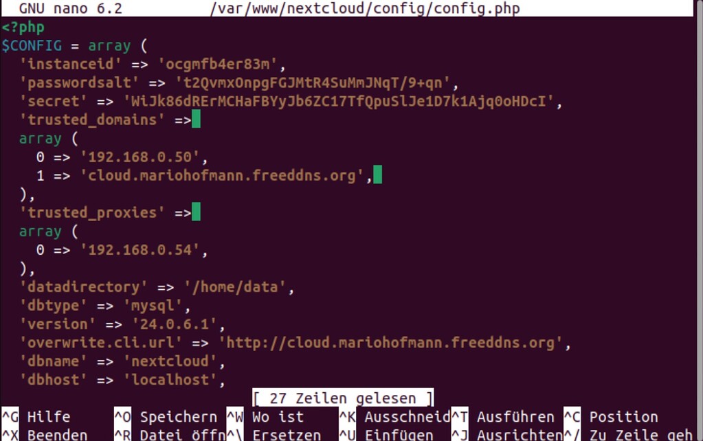 Nextcloud 24 Reverse Proxy 🇩🇪 Deutsch (german) Nextcloud community