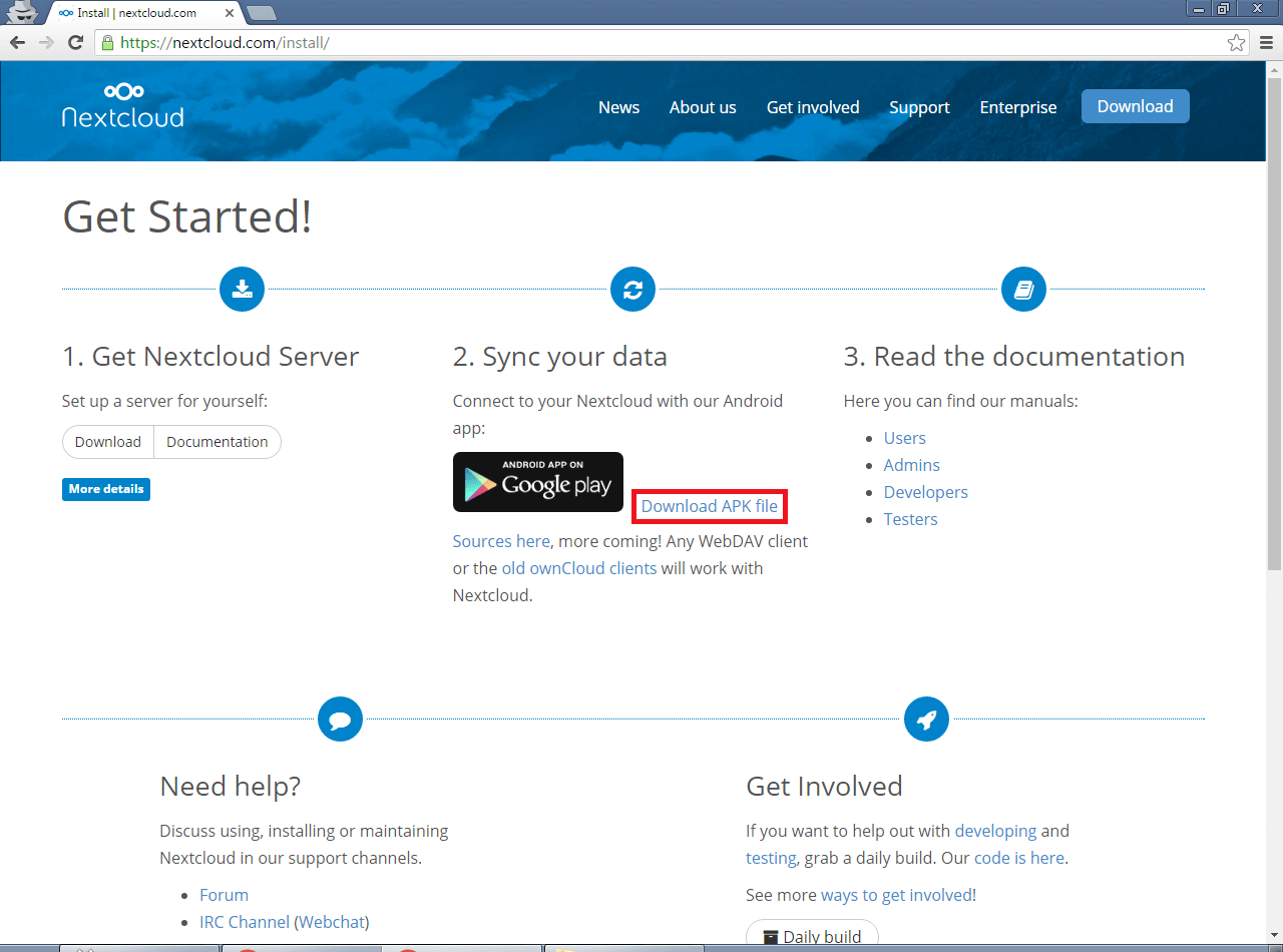About downloading APK file of Android app from site