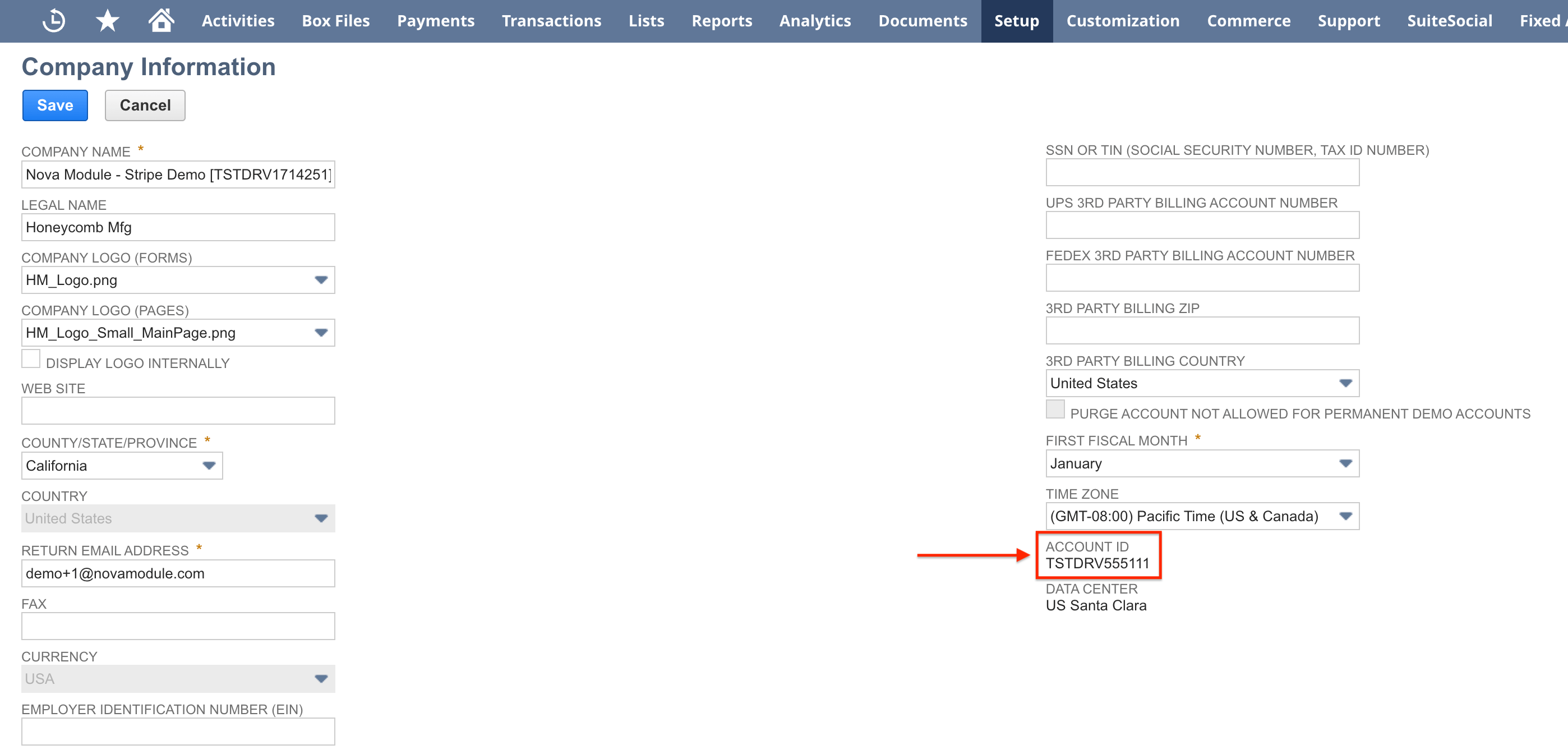 How to Find the NetSuite Account ID Nova Module Help