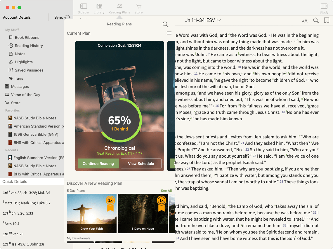 Mac Reading Plans Olive Tree