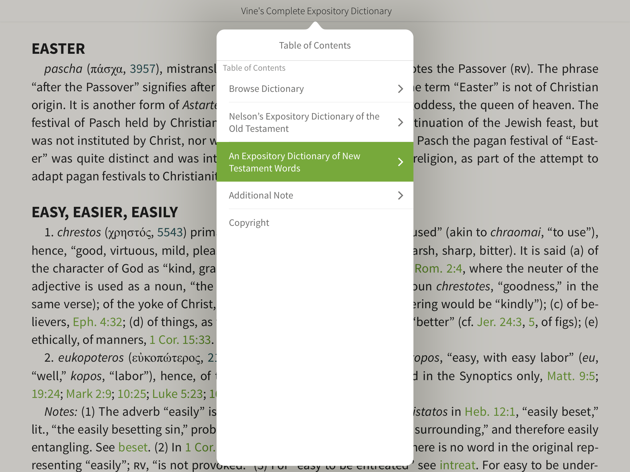 How To Vine's Complete Expository Dictionary Olive Tree