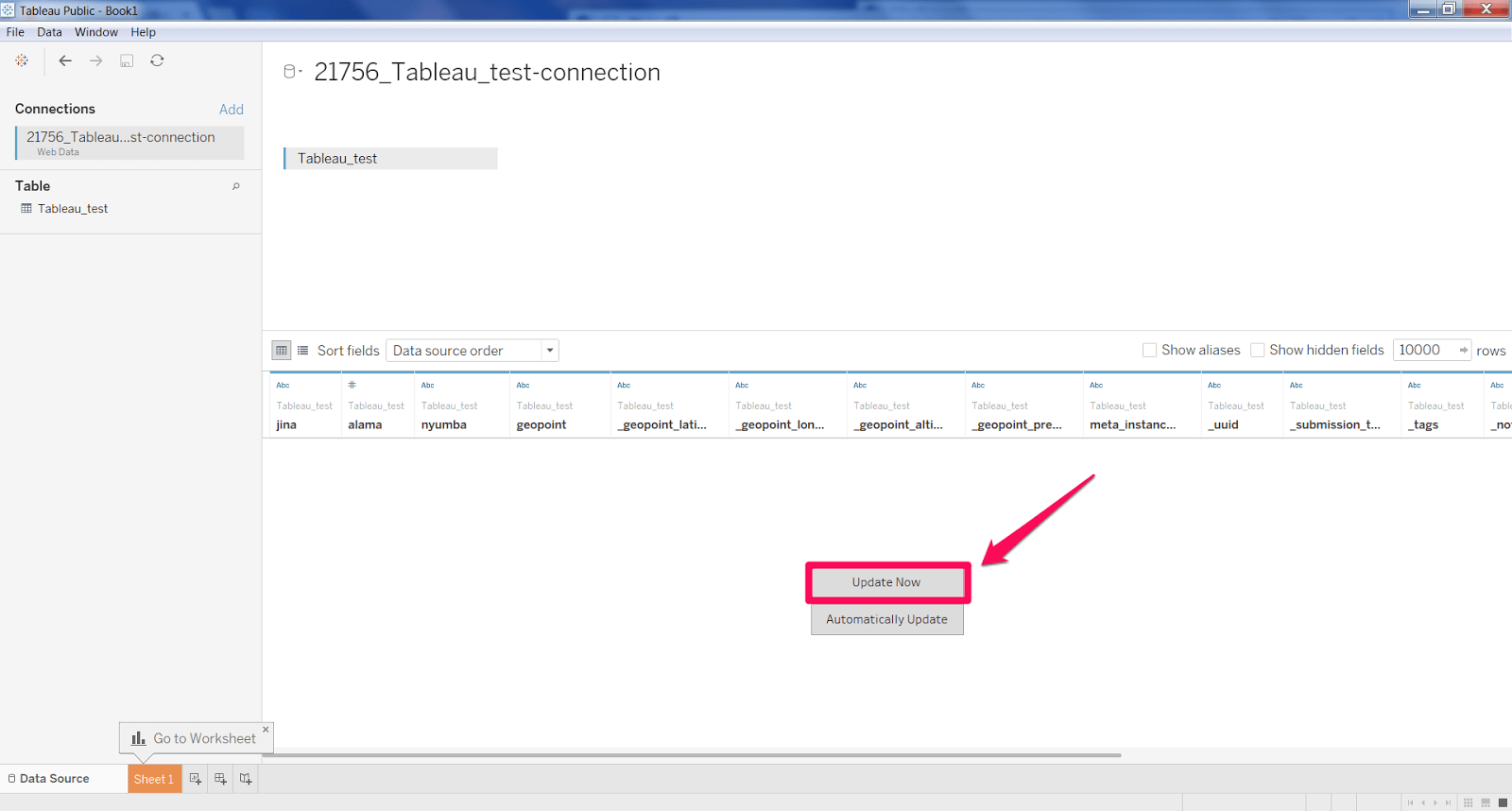 How to Add a Tableau connector Ona Data Help Center