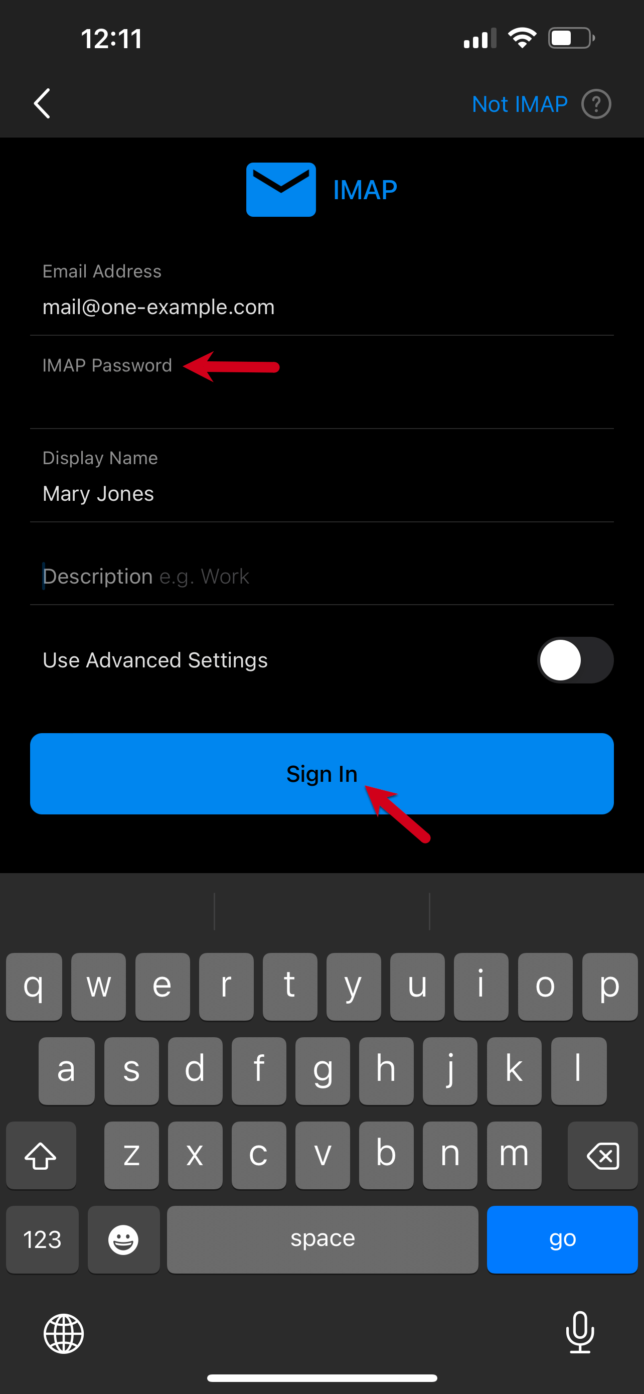 Setting up mail on Outlook app for iPhone Support