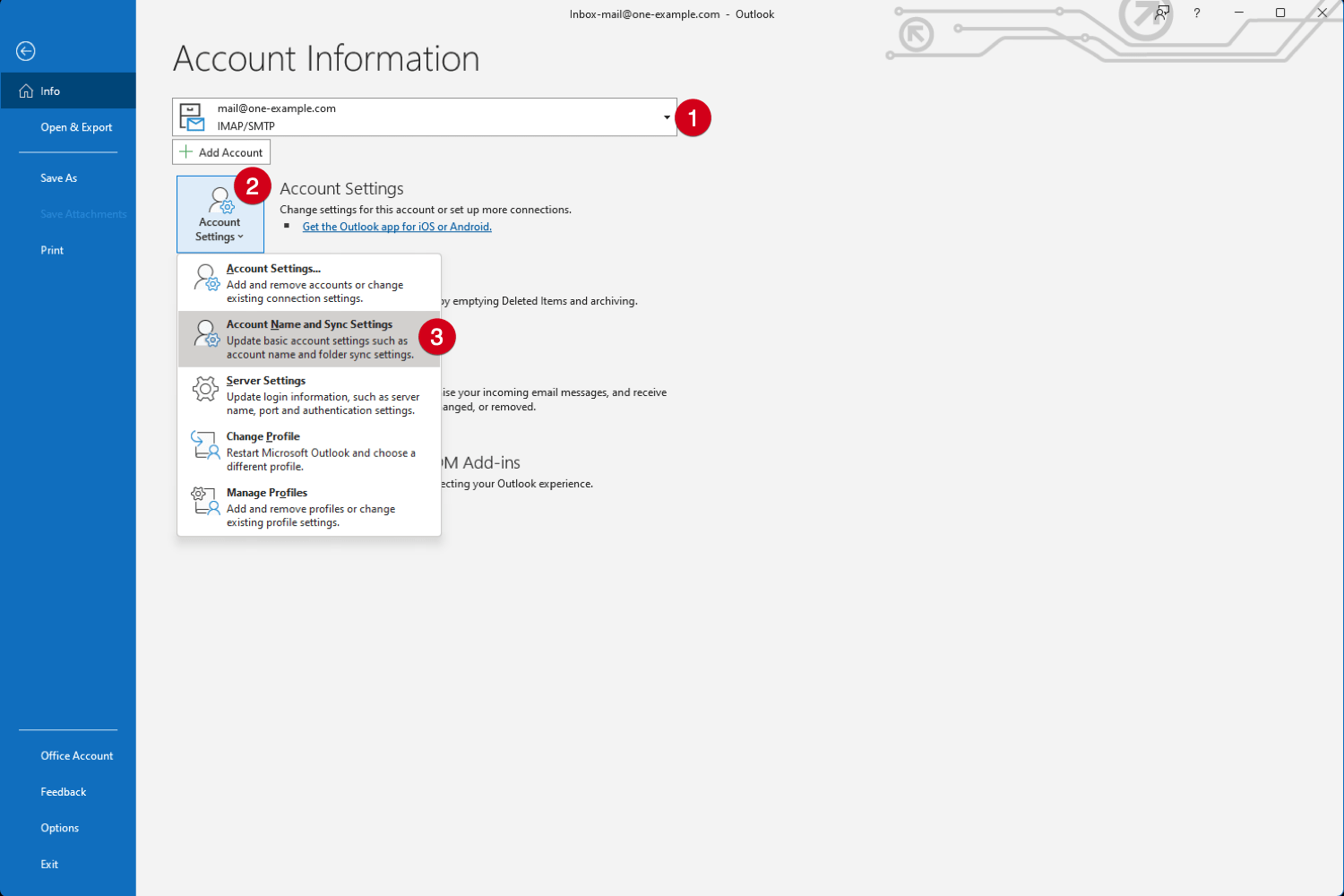 Setting up mail in Microsoft Outlook Support