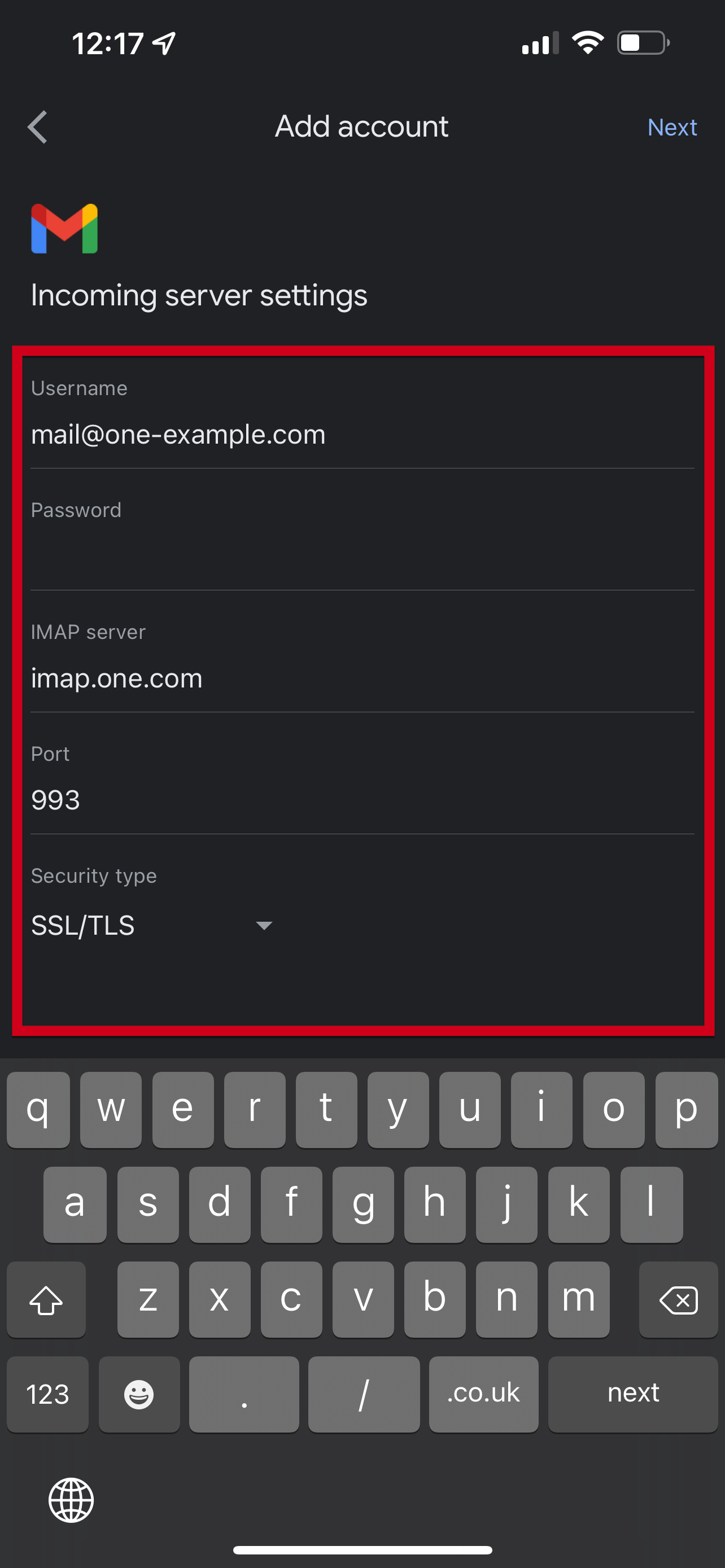 Setting up email in Gmail on iPhone Support