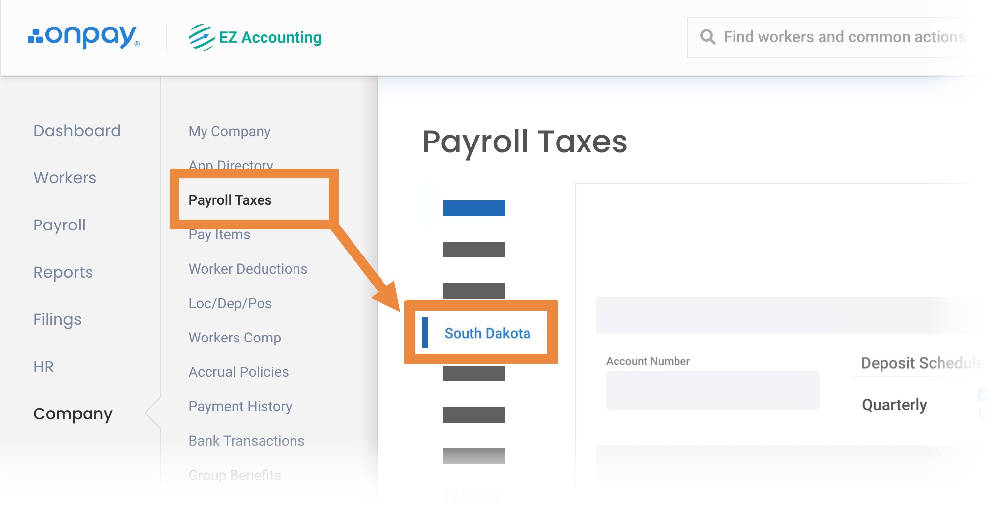 Add or update South Dakota SUI rates Help Center Home