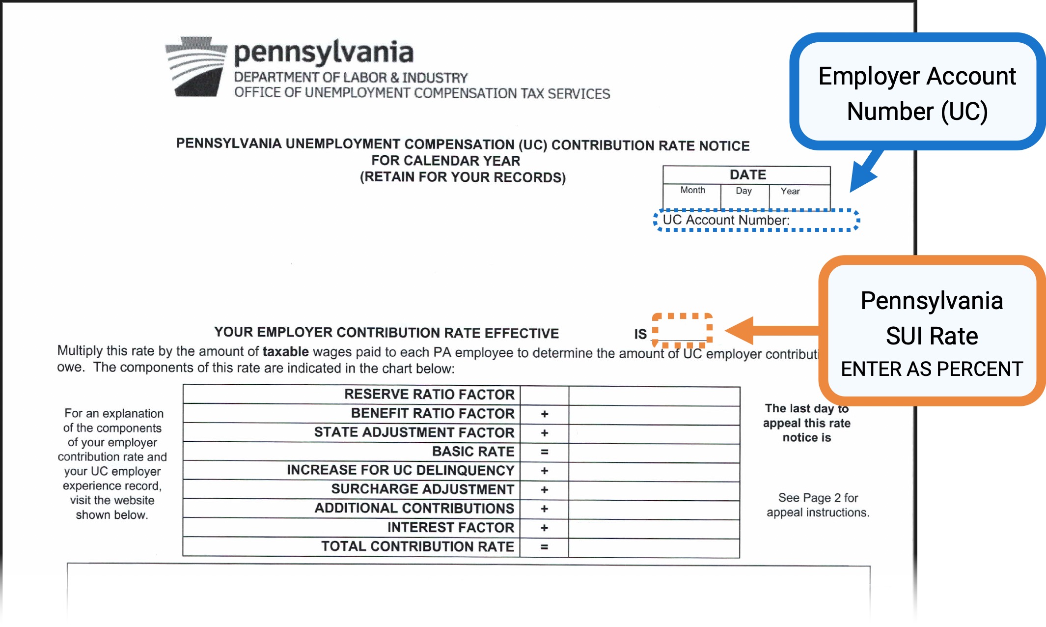 Add or update Pennsylvania SUI rates Help Center Home