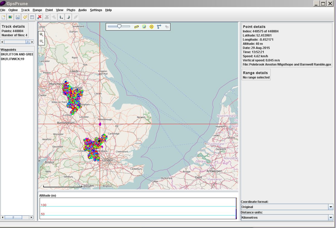 How to isolate GPS tracks, which I have in .gpx format, for a specific