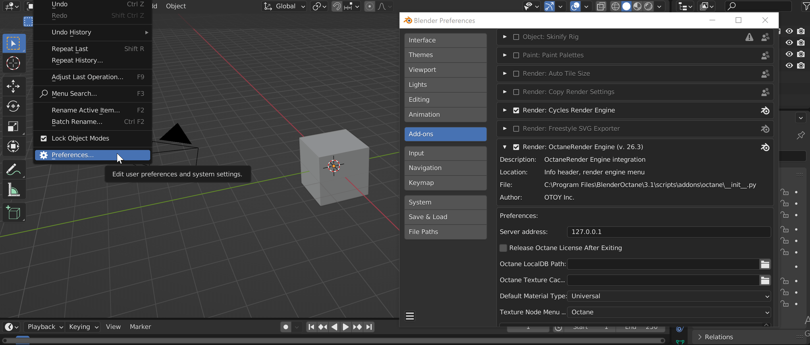 OctaneRender for Blender Installation Guide Help OTOY