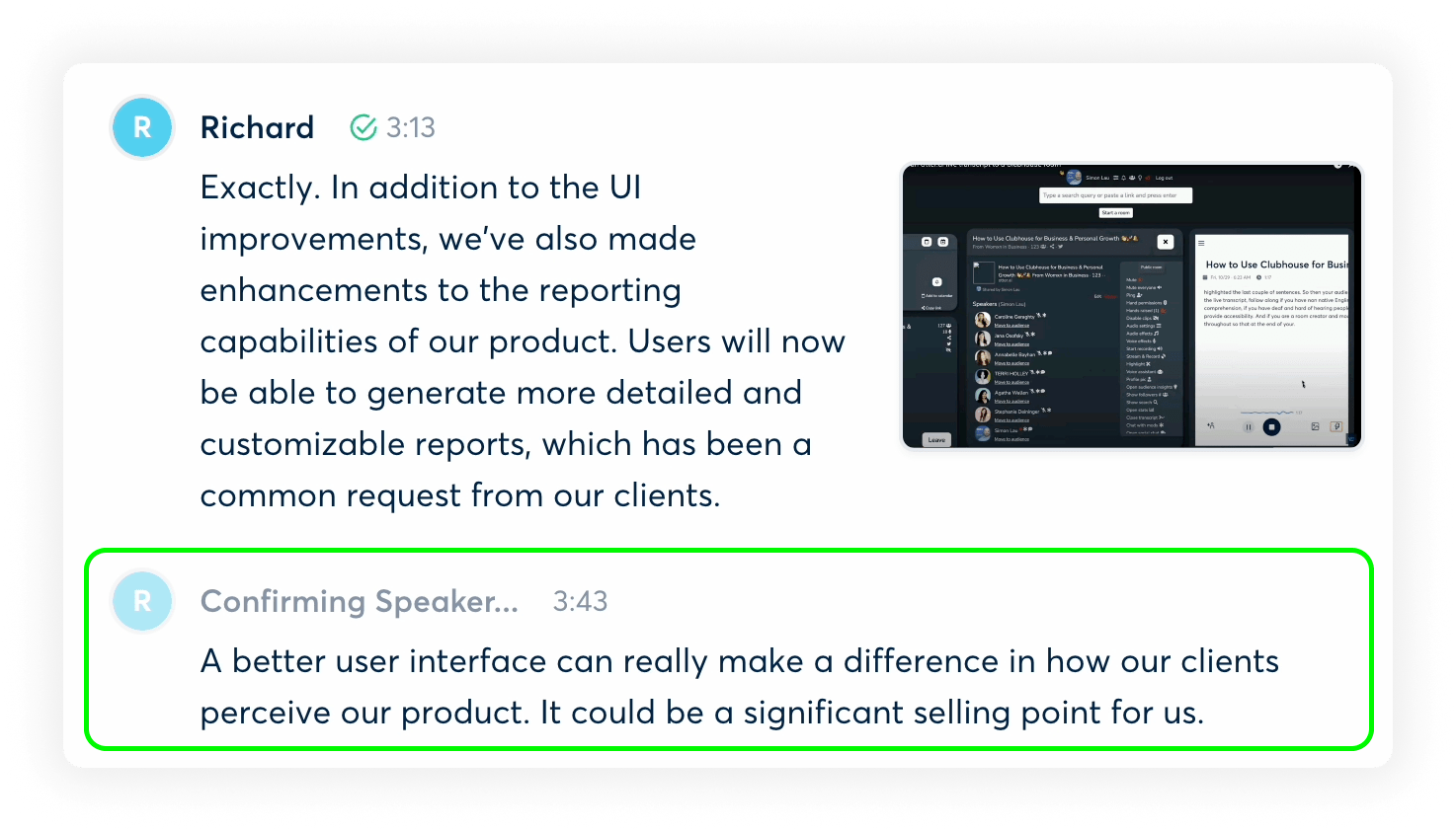 Tagging speaker names in a conversation Otter.ai Help Center